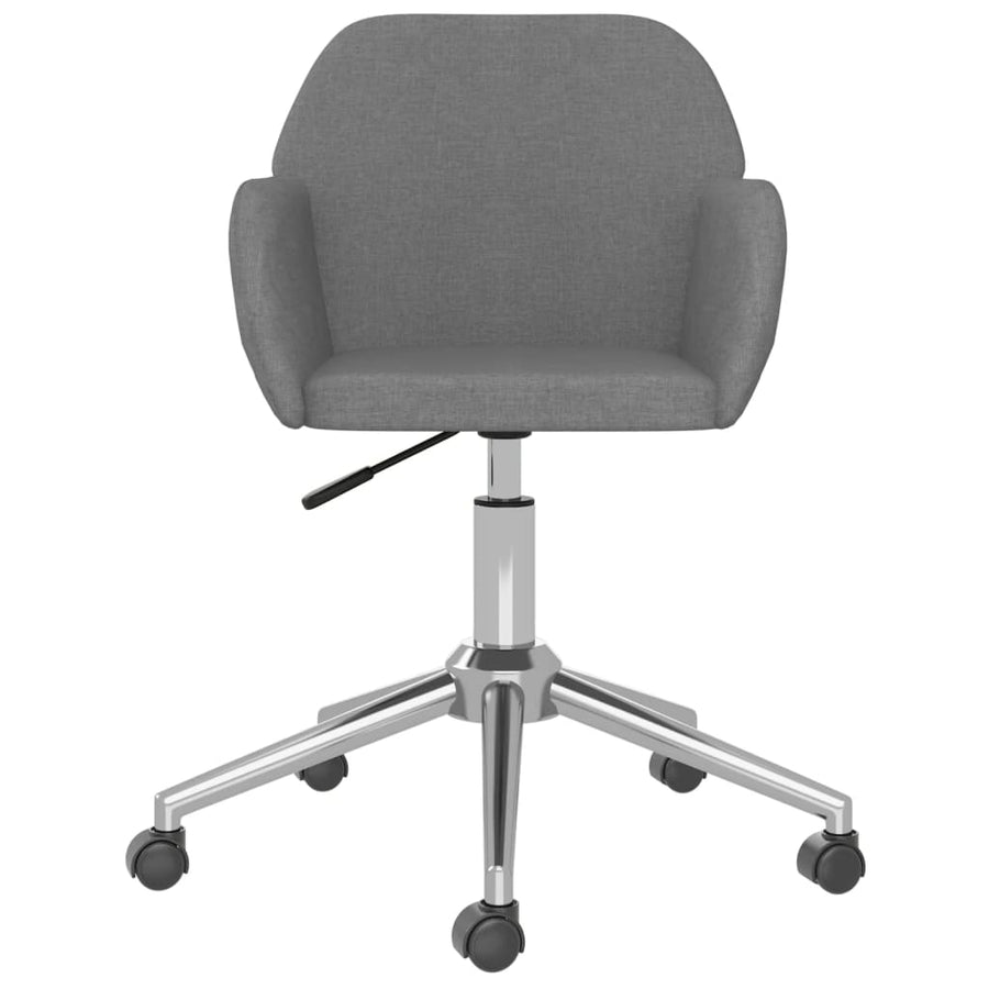 Eetkamerstoelen Draaibaar Stof Lichtgrijs
