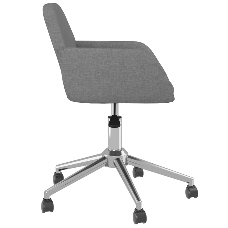Eetkamerstoelen Draaibaar Stof Lichtgrijs