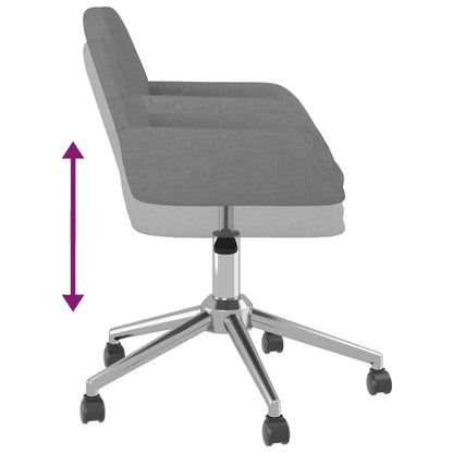 Eetkamerstoelen Draaibaar Stof Lichtgrijs