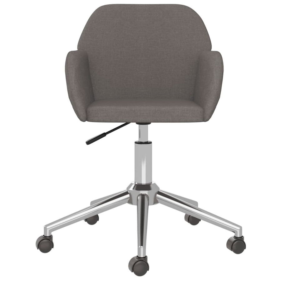Eetkamerstoelen Draaibaar 2 St Stof Donkergrijs
