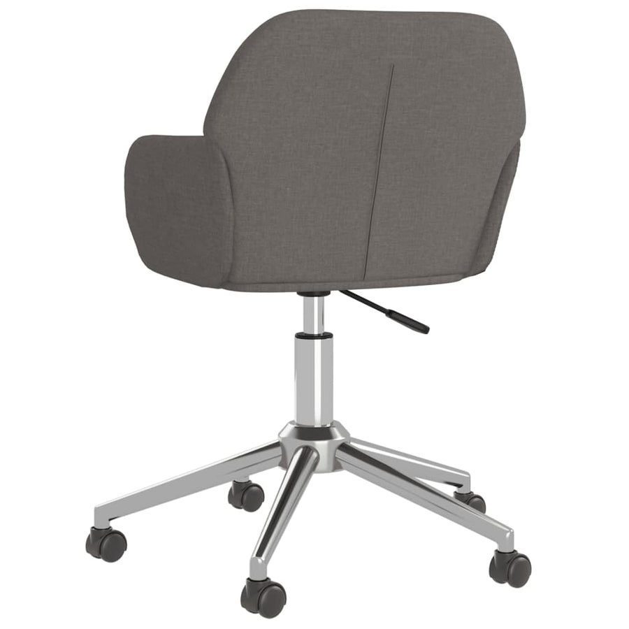 Eetkamerstoelen Draaibaar 2 St Stof Donkergrijs