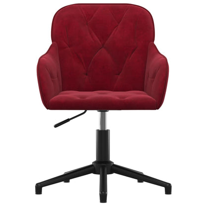 Eetkamerstoelen Draaibaar 2 St Fluweel Wijnrood