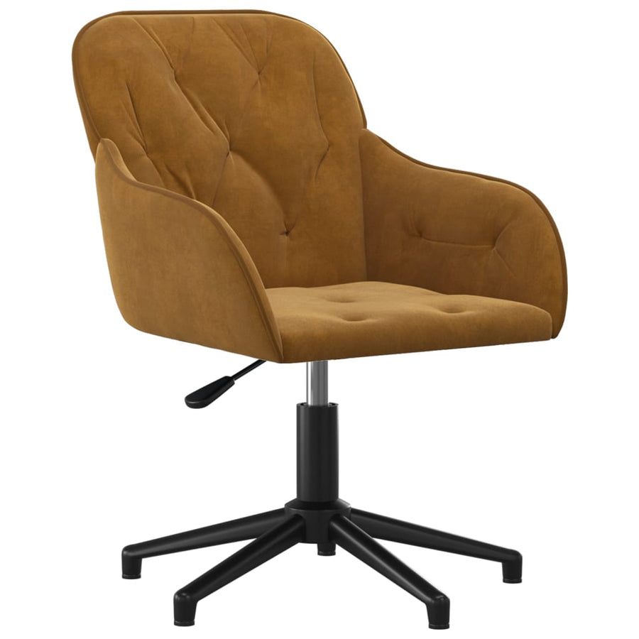 Eetkamerstoelen Draaibaar 2 St Fluweel Bruin