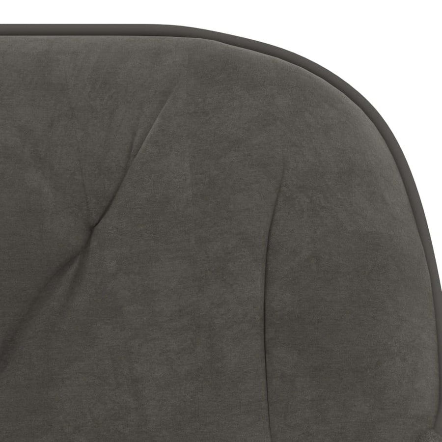Eetkamerstoelen Draaibaar 2 St Fluweel Donkergrijs