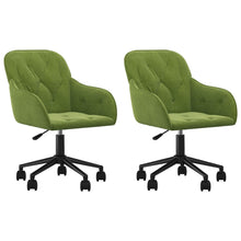 Eetkamerstoelen Draaibaar 2 St Fluweel Lichtgroen
