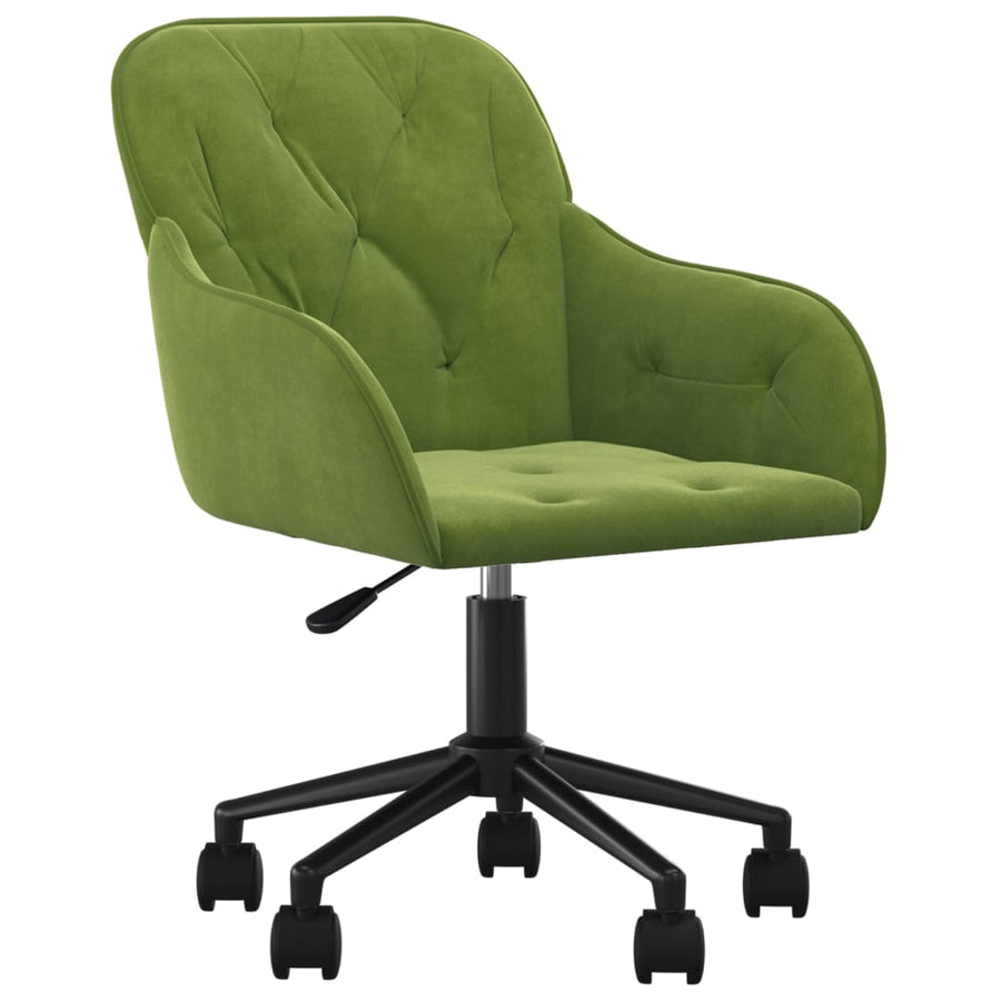 Eetkamerstoelen Draaibaar 2 St Fluweel Lichtgroen