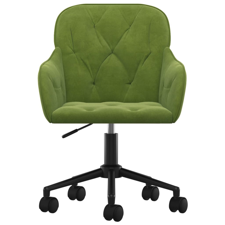 Eetkamerstoelen Draaibaar 2 St Fluweel Lichtgroen