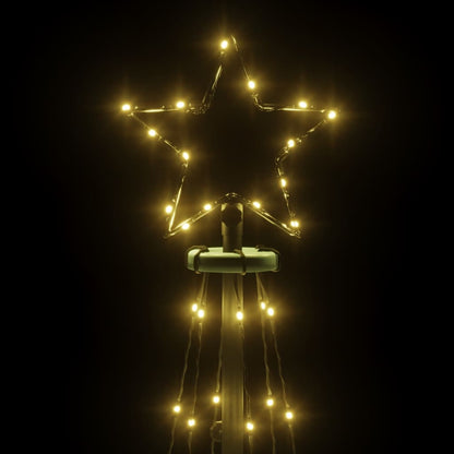 Kegelkerstboom 108 LED's 70x180 cm warmwit 180 x 70 cm Warmwit