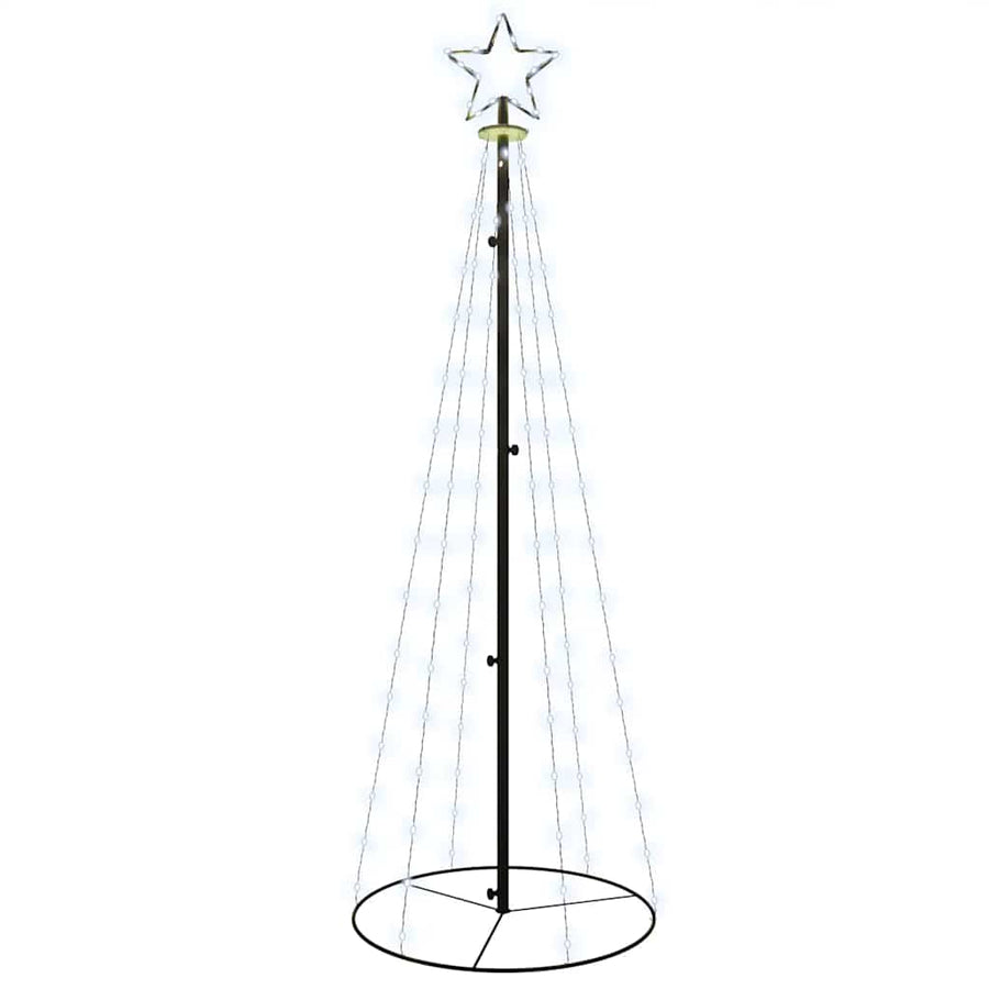 Kegelkerstboom 108 LED's 70x180 cm koudwit