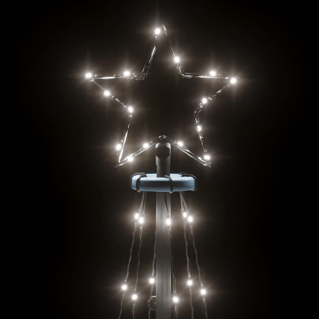Kegelkerstboom 108 LED's 70x180 cm koudwit