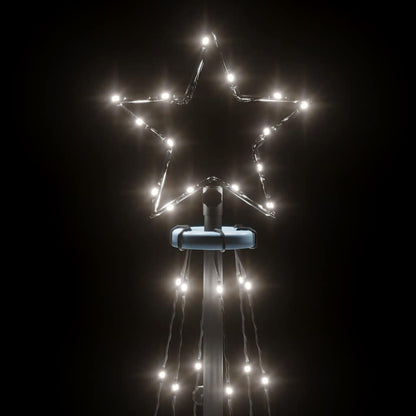 Kegelkerstboom 108 LED's 70x180 cm koudwit
