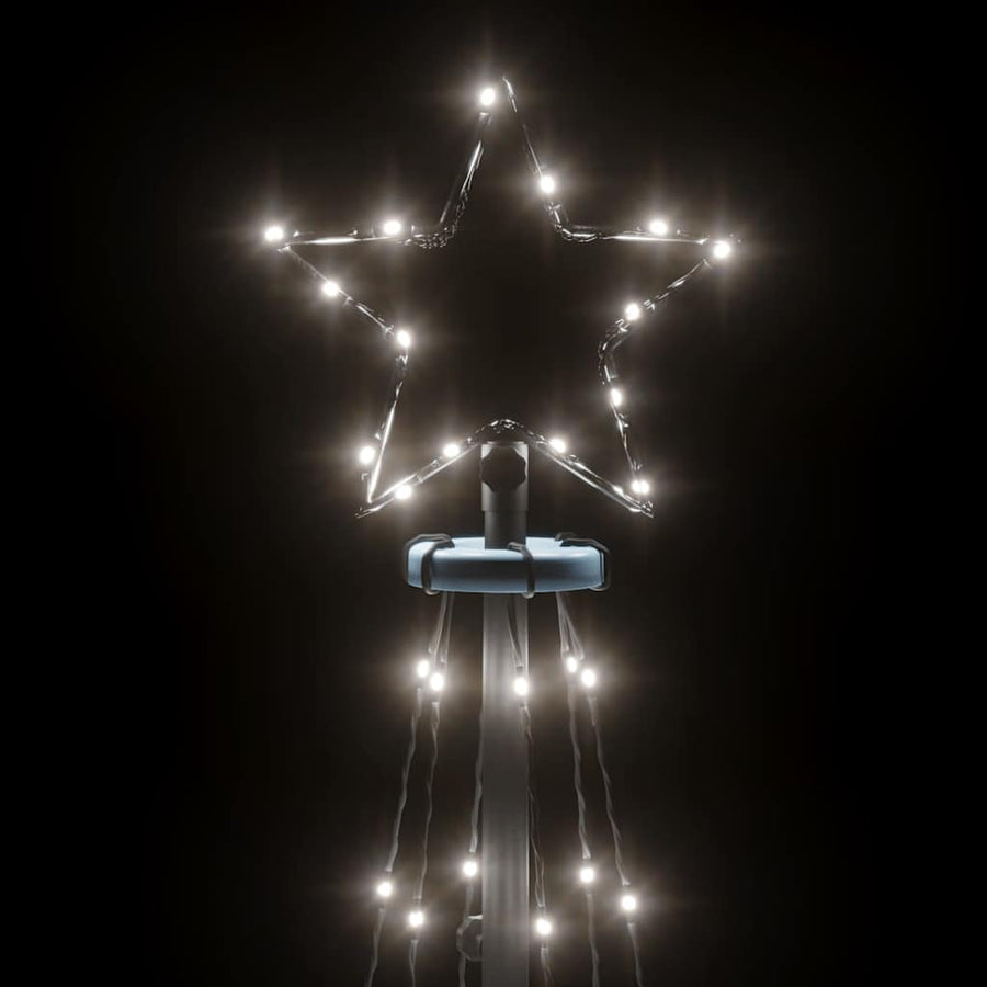 Kegelkerstboom 108 LED's 70x180 cm koudwit