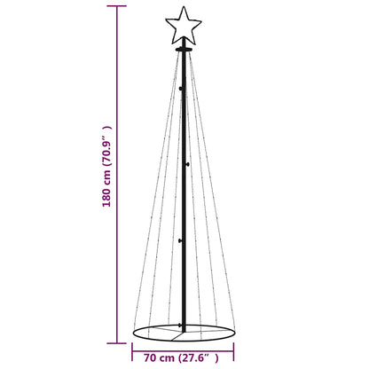 Kegelkerstboom 108 LED's 70x180 cm koudwit