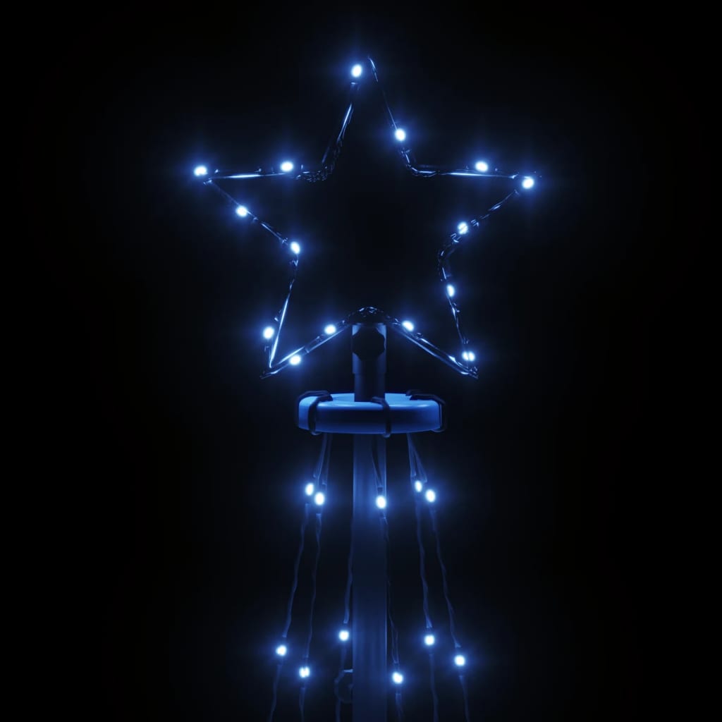 Kegelkerstboom 108 LED's 70x180 cm blauw
