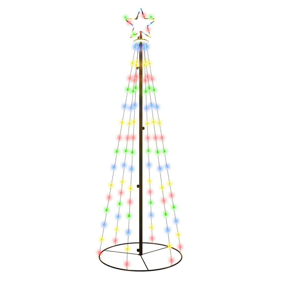Kegelkerstboom 108 LED's 70x180 cm meerkleurig