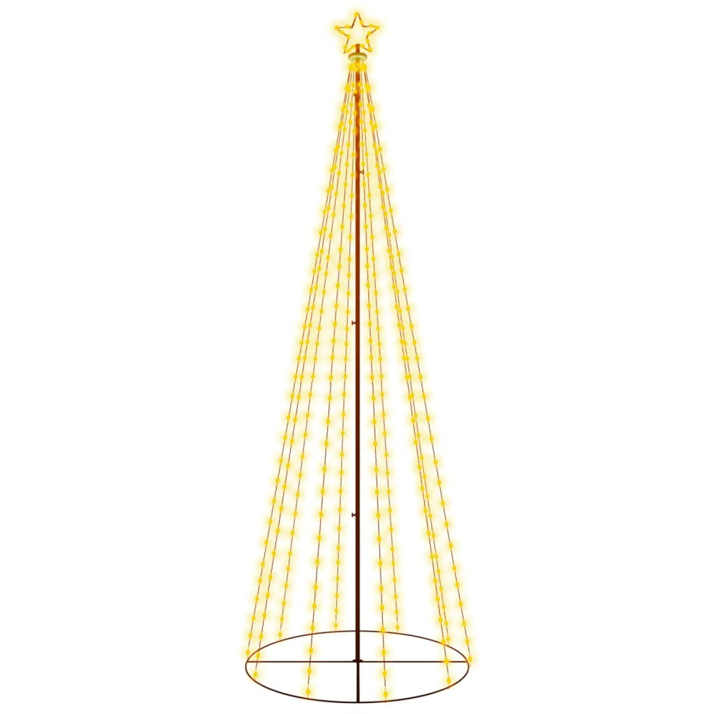 Kegelkerstboom 310 LED's 100x300 cm warmwit 300 x 100 cm Warmwit