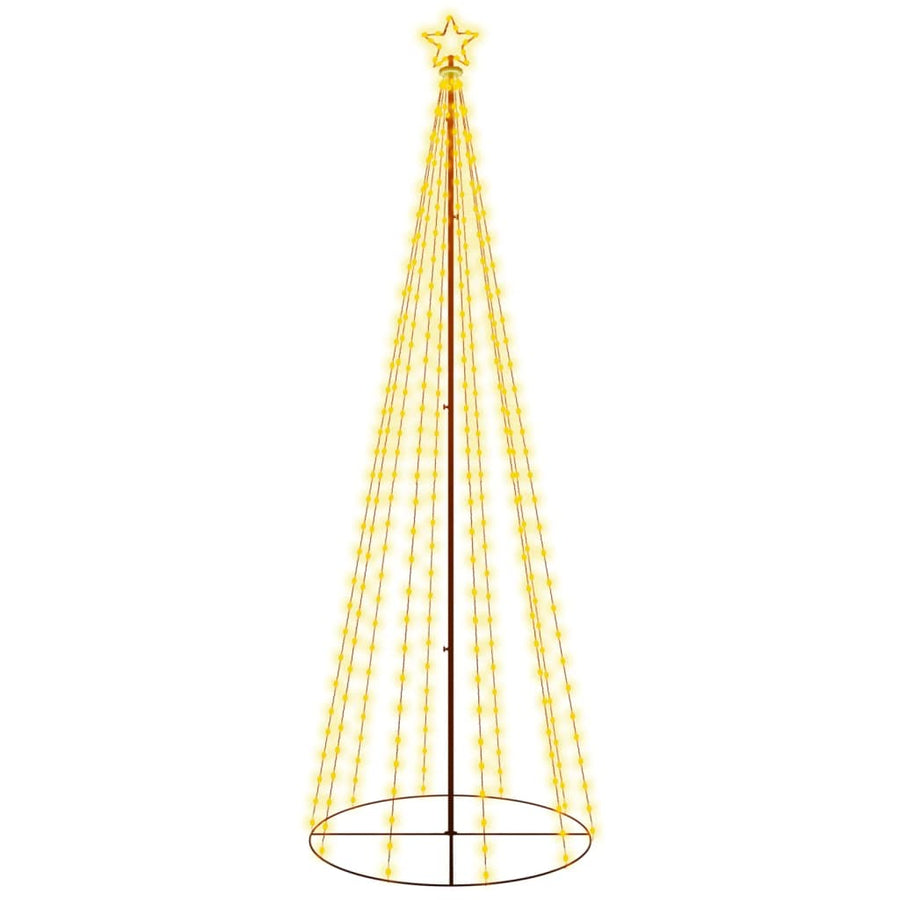 Kegelkerstboom 310 LED's 100x300 cm warmwit 300 x 100 cm Warmwit