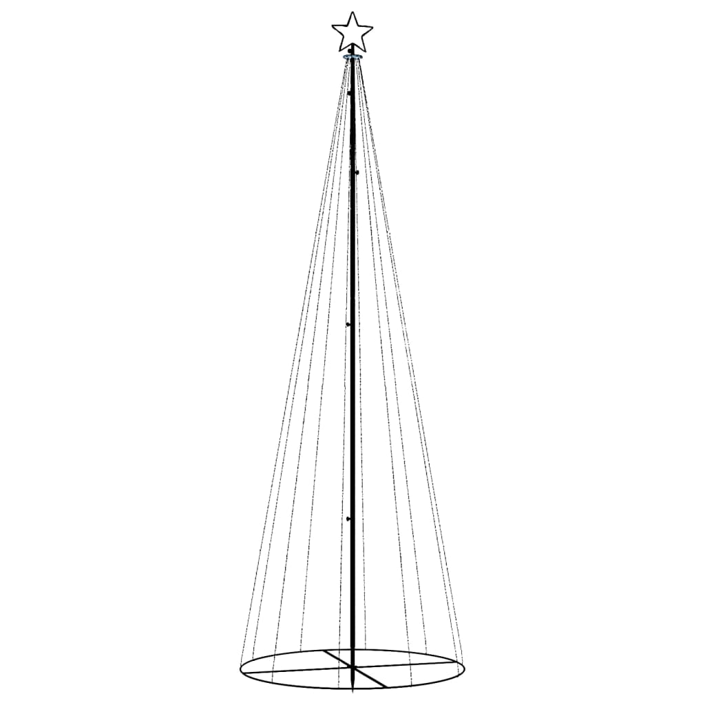 Kegelkerstboom 310 LED's 100x300 cm warmwit 300 x 100 cm Warmwit