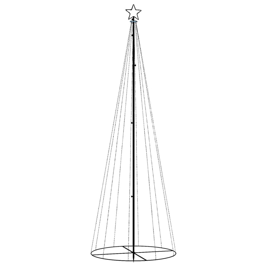Kegelkerstboom 310 LED's 100x300 cm warmwit 300 x 100 cm Warmwit