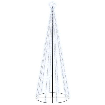 Kegelkerstboom 310 LED's 100x300 cm koudwit