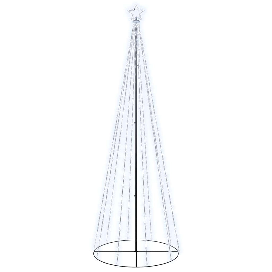 Kegelkerstboom 310 LED's 100x300 cm koudwit