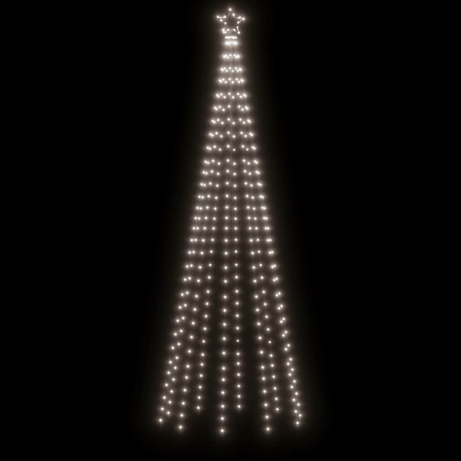 Kegelkerstboom 310 LED's 100x300 cm koudwit
