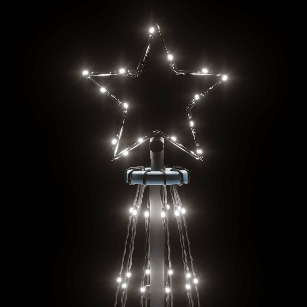 Kegelkerstboom 310 LED's 100x300 cm koudwit