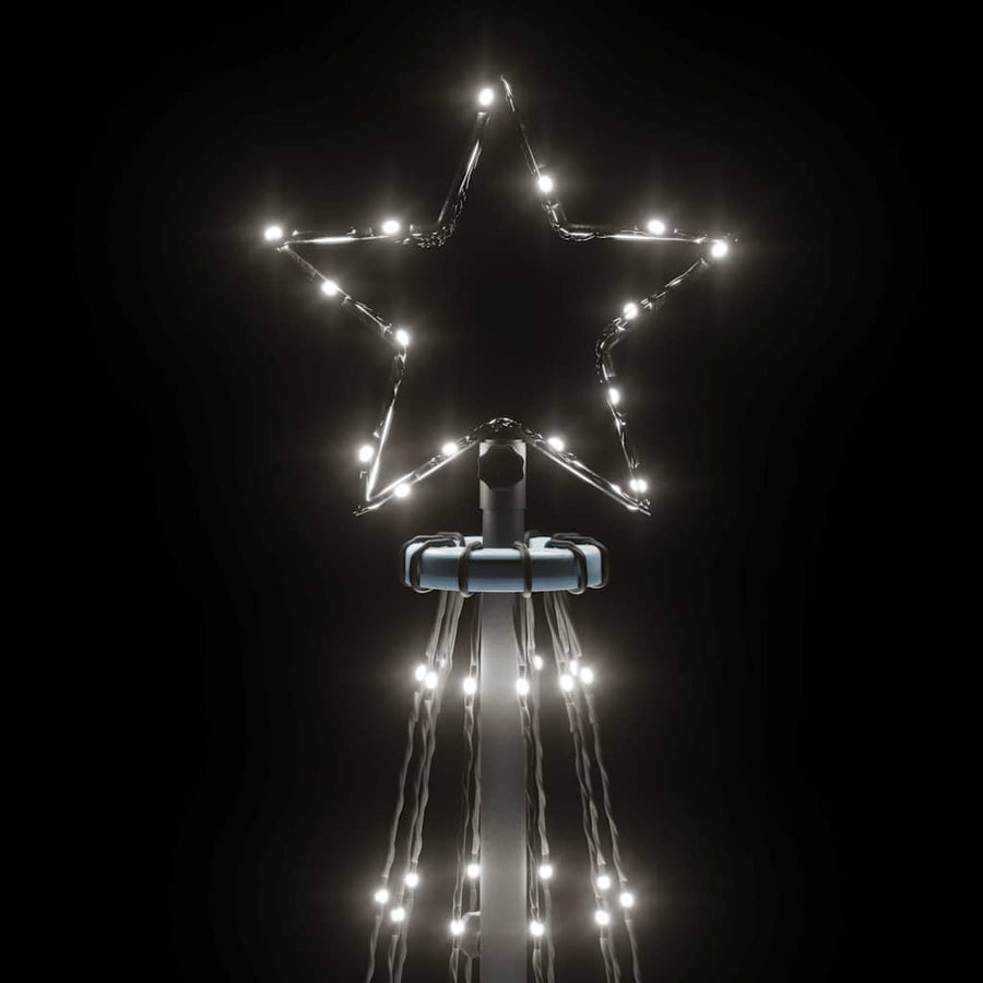 Kegelkerstboom 310 LED's 100x300 cm koudwit