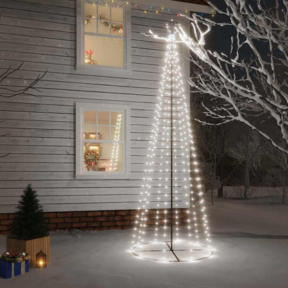 Kegelkerstboom 310 LED's 100x300 cm koudwit
