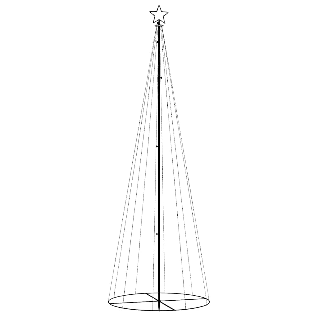 Kegelkerstboom 310 LED's 100x300 cm blauw