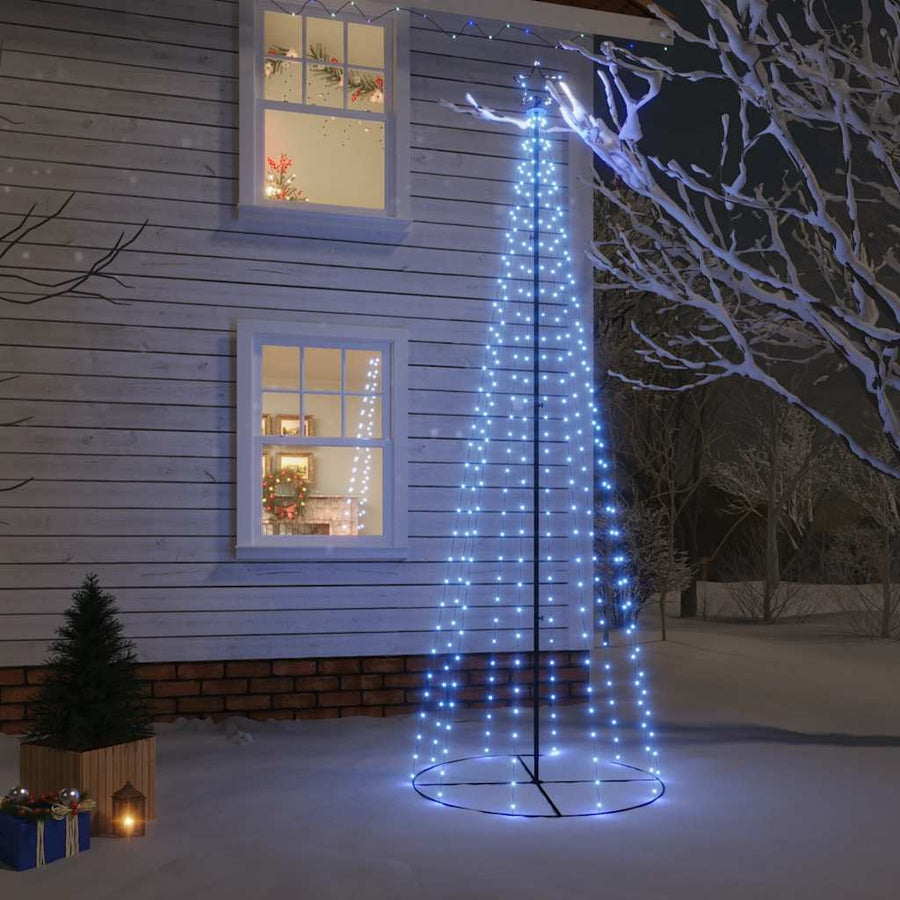 Kegelkerstboom 310 LED's 100x300 cm blauw