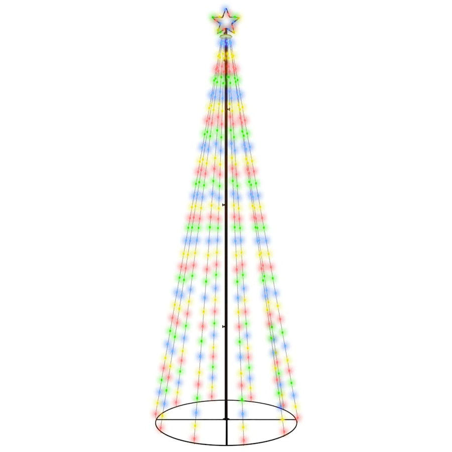 Kegelkerstboom 310 LED's 100x300 cm meerkleurig