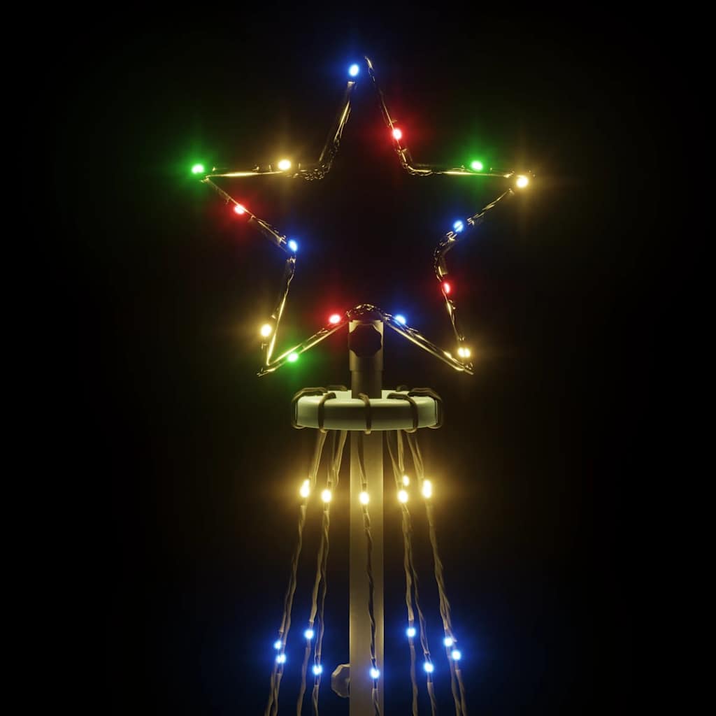 Kegelkerstboom 310 LED's 100x300 cm meerkleurig