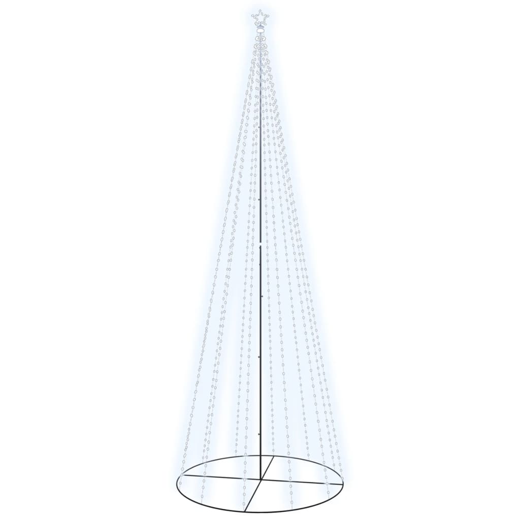 Kegelkerstboom 732 LED's koudwit 160x500 cm