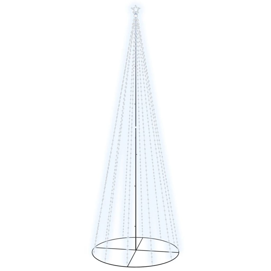 Kegelkerstboom 732 LED's koudwit 160x500 cm
