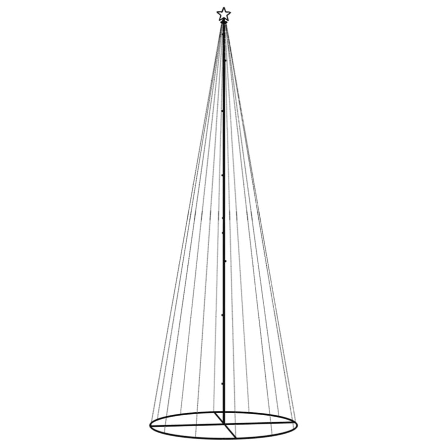 Kegelkerstboom 732 LED's koudwit 160x500 cm