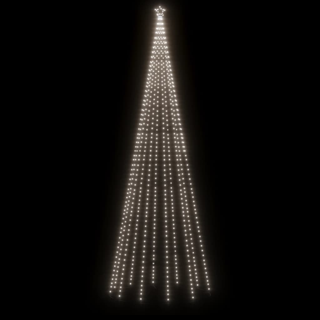 Kegelkerstboom 732 LED's koudwit 160x500 cm