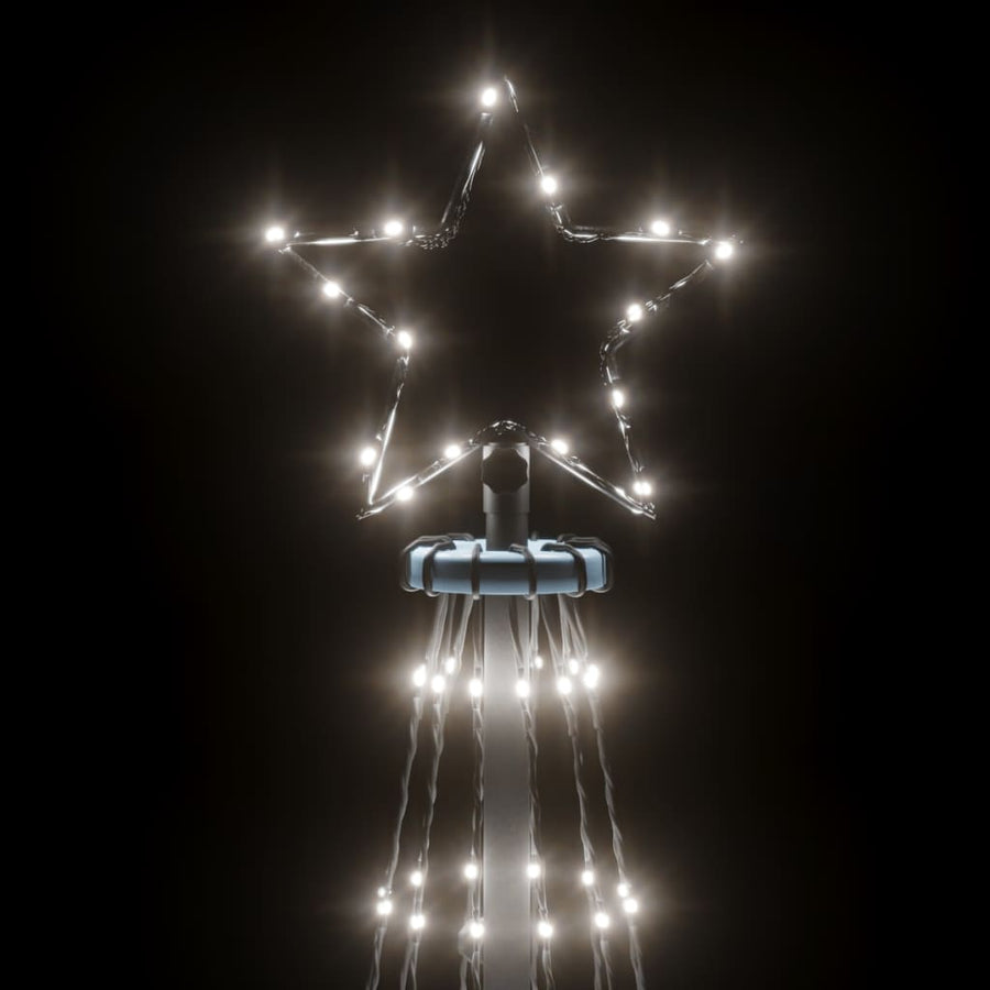 Kegelkerstboom 732 LED's koudwit 160x500 cm