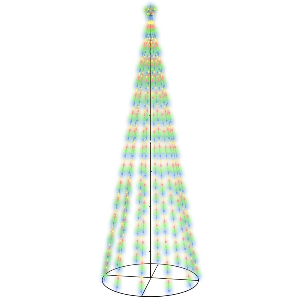 Kegelkerstboom 732 LED's meerkleurig 160x500 cm
