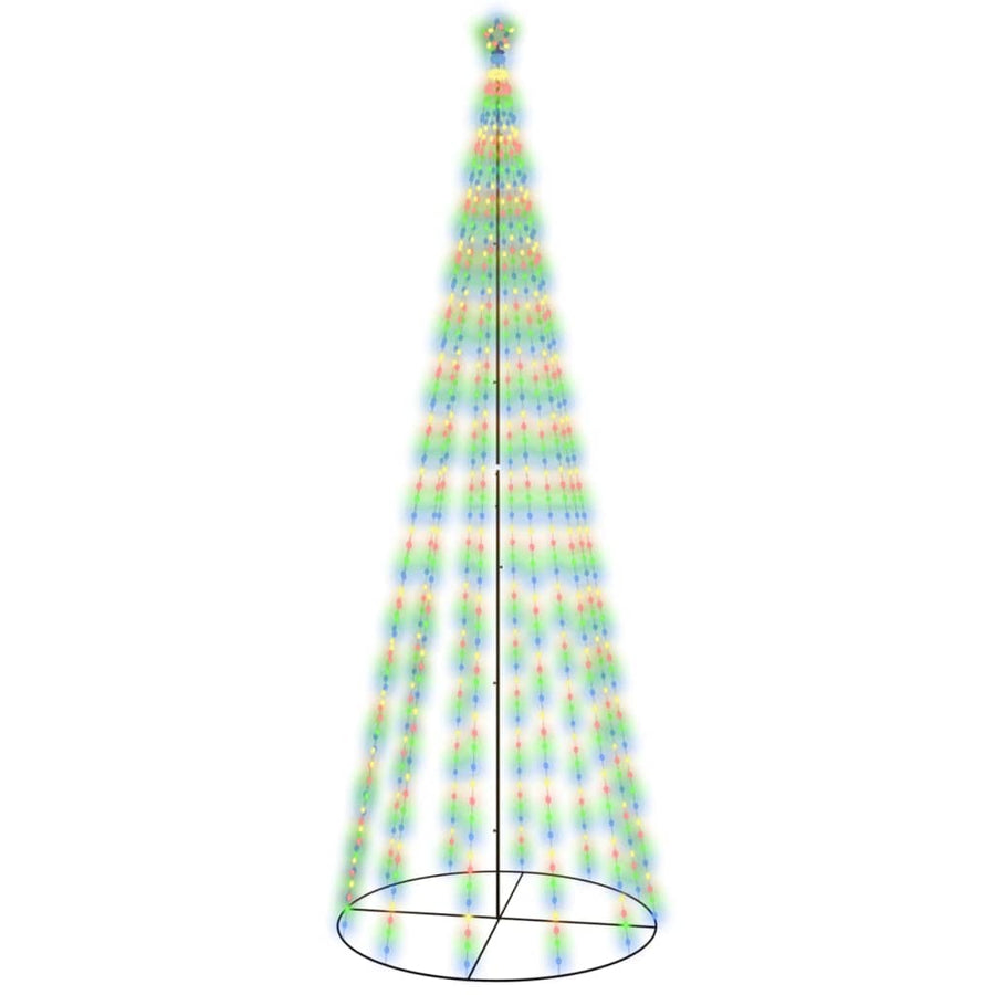 Kegelkerstboom 732 LED's meerkleurig 160x500 cm