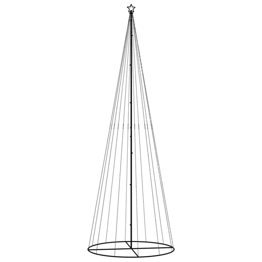 Kegelkerstboom 732 LED's meerkleurig 160x500 cm