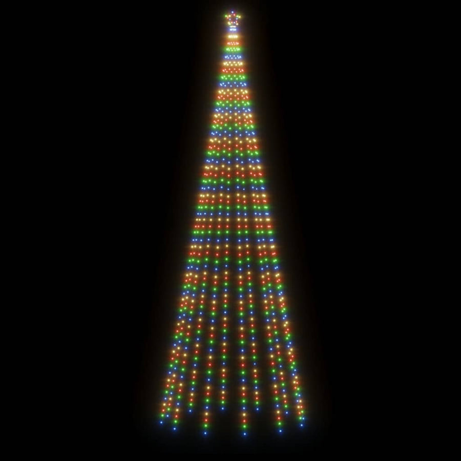 Kegelkerstboom 732 LED's meerkleurig 160x500 cm