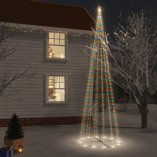 Kegelkerstboom 34 Led's Meerkleurig 230X800 Cm 800 x 230 cm Multikleur