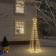 Christmas tree with ground spike 108 LEDs warm white 180 cm