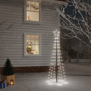 Christmas tree with ground spike 108 LEDs cool white 180 cm