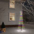 Kerstboom met grondpin 108 LED's meerkleurig 180 cm 180 x 70 cm Multikleur