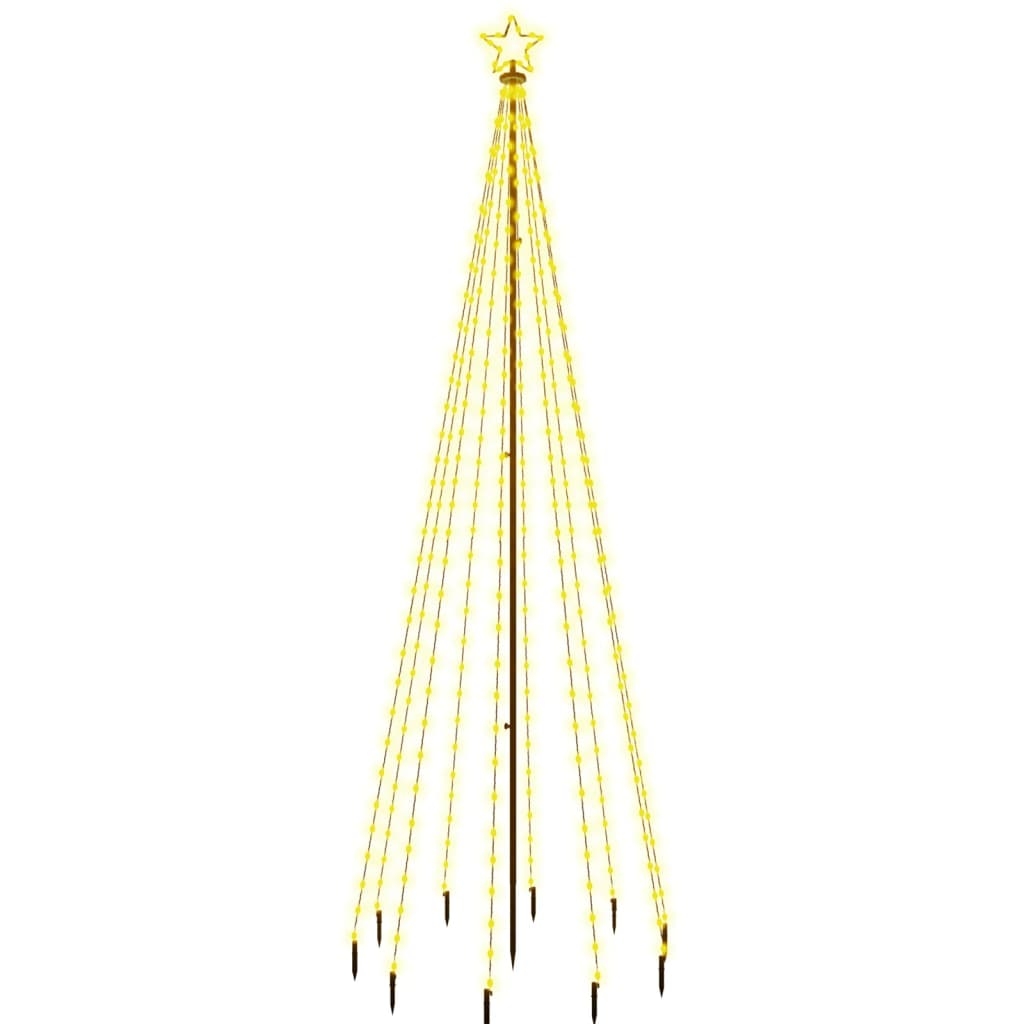 Kerstboom Met Grondpin 30 Led's 300 Cm 300 x 100 cm Warmwit