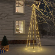 Kerstboom 300 cm 310 LED's warmwit met grondpin
