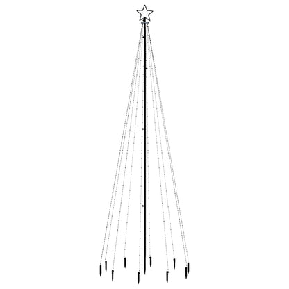 Kerstboom met grondpin 310 LED's blauw 300 cm