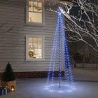 Kerstboom met grondpin 310 LED's blauw 300 cm 300 x 100 cm Blauw